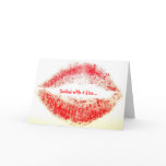 Sealed with a kiss... greeting card