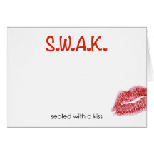 Sealed with a Kiss Greeting Card
