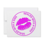 Sealed With A Kiss invitations