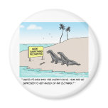 Seals on a Nude Beach magnets