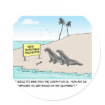 Seals on a Nude Beach stickers