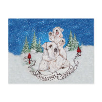 Sealyham Terrier Winter Postcards