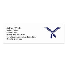 Seaman uniform sailboat business card template