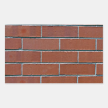 Seamless Red Brick Wall Texture That Tiles As A Pa Rectangle Stickers