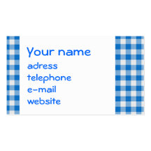 seamless texture of blue and white blocked tart... business card templates
