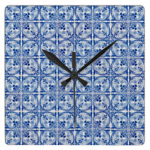 Seamless tile pattern clock