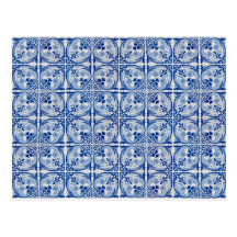 Seamless tile pattern postcards