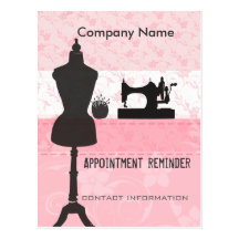 Seamstress Stylist Appointment Reminder Post Card