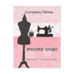 Seamstress Stylist Appointment Reminder postcards