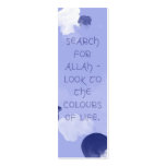 Search for Allah Islamic bookmark business cards