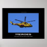 Search & Rescue Helicopter Motivational Poster