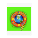 Search & Rescue--Planet Earth! Flag postcards