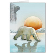 Searching POLAR BEAR III Greeting Card
