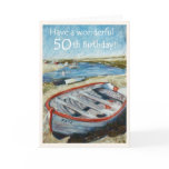 Seascape 50th Birthday Card