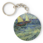 Seascape at Saintes-Maries by Vincent van Gogh keychains