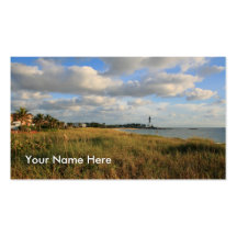 Seascape & Lighthouse Business Card Template