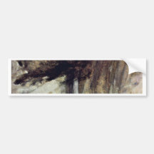 Seascape Study With Rain Cloud, Seascape With Rain Bumper Stickers