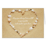 Seashell Heart Blessing Card
