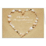 Seashell Heart Love Quote Card