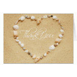 Seashell Heart Thank You Card