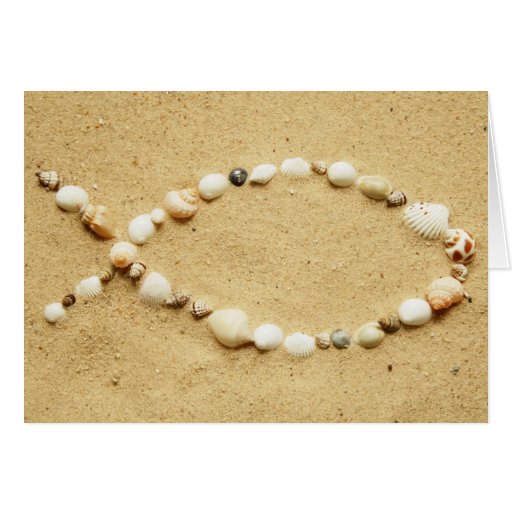 Seashell Ichthys Greeting Card