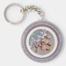 SEASHELLS by SHARON SHARPE Keychains