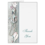 Seashells Pearls Tropical Beach Thank You Card