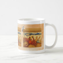 Seashore and Sea Shells Coffee Mugs