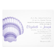 Seashore Elegance Wedding Invitation