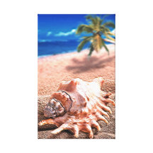 Seaside 19 Stretched Canvas Print