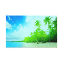Seaside 1  Stretched Canvas Print