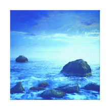 Seaside 24  Stretched Canvas Print