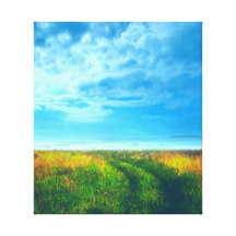 Seaside 25 Stretched Canvas Print