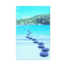 Seaside 32  Stretched Canvas Print