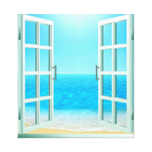 Seaside 35  Stretched Canvas Print