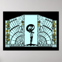 Seaside Deco - Aqua & Yellow - Print/Poster