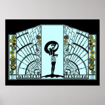 Seaside Deco - Aqua & Yellow - Print/Poster