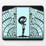 Seaside Deco in Aqua and Yellow mousepads
