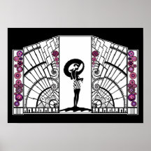 Seaside Deco in White and Pink Posters