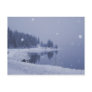 Seaside Snowfall Postcard