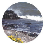 Seaside Round Stickers