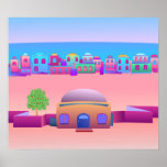 Seaside Town Poster