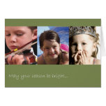 Season Be Bright Folded Card-green