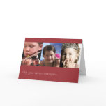 Season Be Bright Folded Card-red