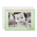 Season of Peace Holiday Photo Card invitations