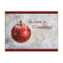 Season´s greetings postcard