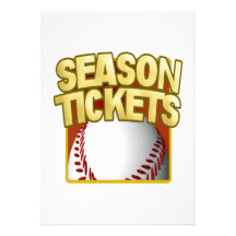 Season Tickets Invitations