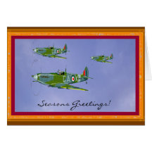 Seasonal Spitfire Greetings Card...