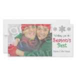 Season's Best Customisable Photo Card