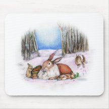 Season's Bunny Mousepads
